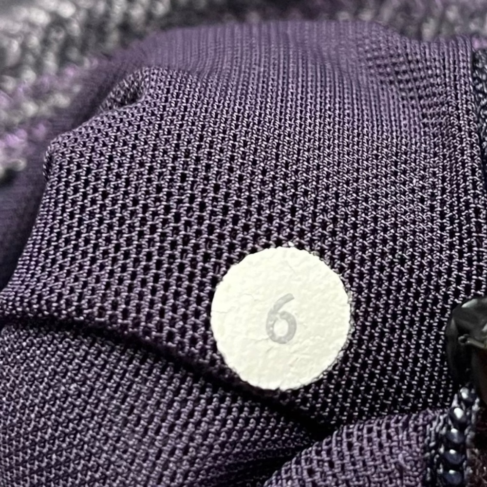 Lululemon Forme Jacket Black Swan Herringbone Luon Size 6 - Picture 11 of 12